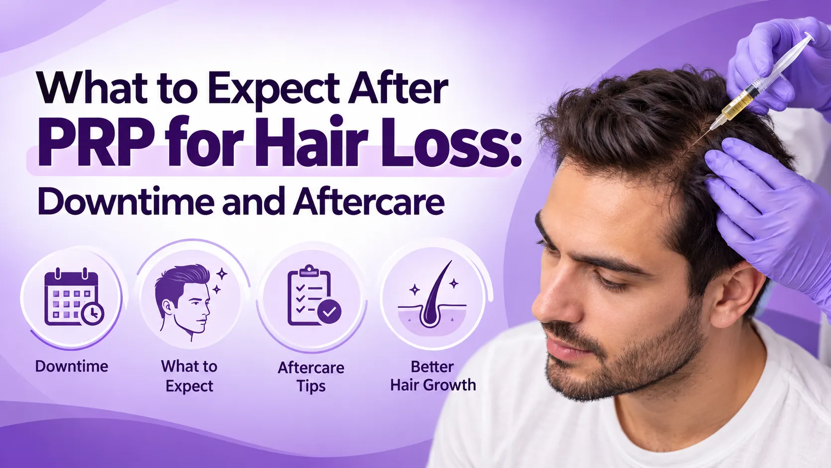 What to Expect After PRP for Hair Loss: Downtime and Aftercare